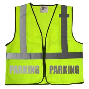 Chaleco de seguridad para asistente de estacionamiento con diseño reflectante, chaleco de alta visibilidad - Imagen 1 de 4