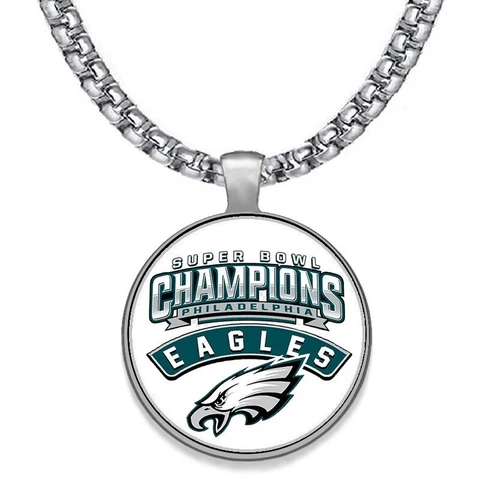 Spec. Philadelphia Eagles Super Bowl Hopeful Fan Chain Link Pendant Necklace D30 Cover