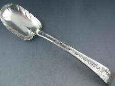 Sterling TIFFANY 8 1/2" Serving Spoon LAP OVER EDGE acid etched 1880