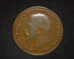 GREAT BRITAIN 1918-KN PENNY KM810 FINE ~FCS-301 - Picture 1 of 2