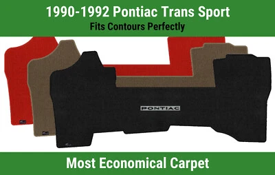 Lloyd Velourtex Front Mat for '90-92 Trans Sport w/Black on Silver Pontiac - Image 1 of 4