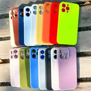 Funda para iPhone 15 14 Pro Max Neón Líquido Silicona 13 XR XS Max Fluorescente - Imagen 1 de 38