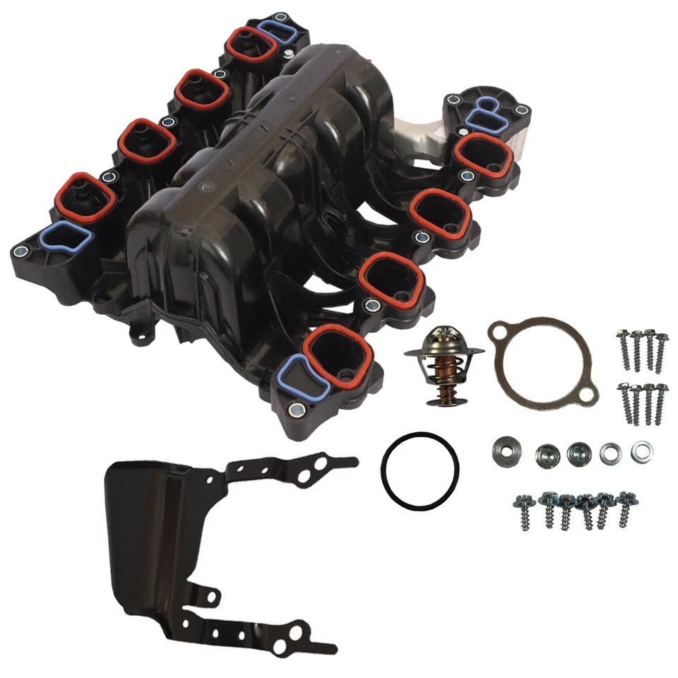 Intake Manifold With Thermostat & Gaskets Kit For Ford Mercury Lincoln 4.6L V8 — 第 1/4 张图片