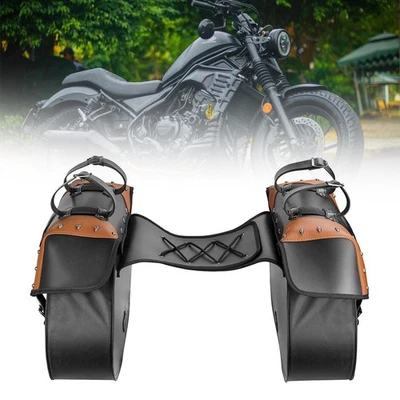 Saddle bag Tool Side bag Storage Luggage Fits For Harley Sportster XL883/1200 Foto 1 de 4