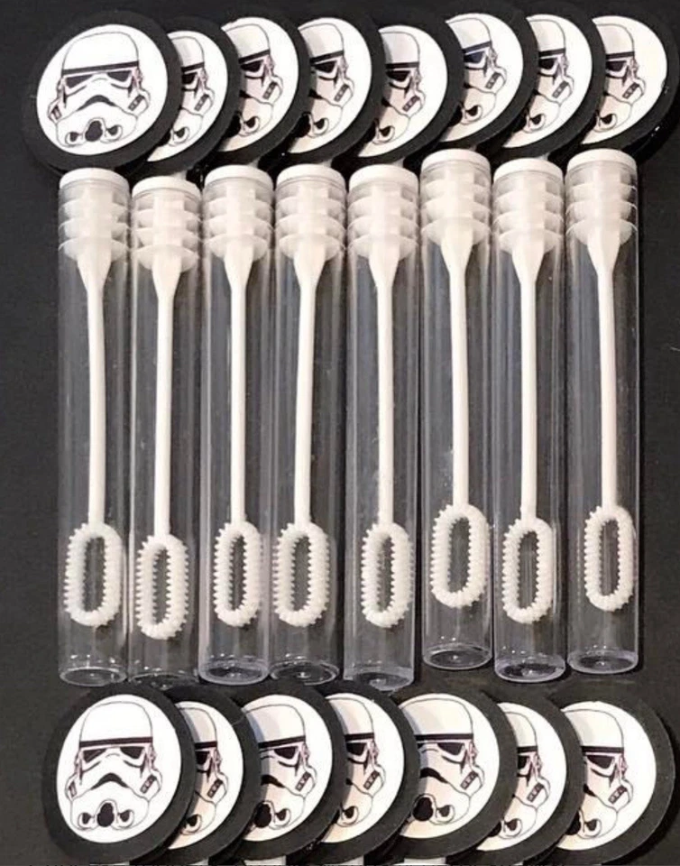 15 Bubble Wands Storm Trooper Birthday Storm Trooper Party Favor  Star Wars - Image 1 of 1