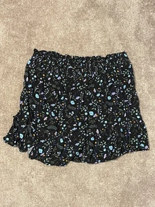 Thereabouts Skirt Girls 3XL 22.5 Floral Print Pull On Ruffle Hem Lightweight - Picture 1 of 3