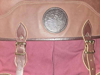 De Colección Duluth Pack Cartera Ejecutiva Mensajero Borgoña Lona Cuero MN, EE. UU. Foto 1 de 4