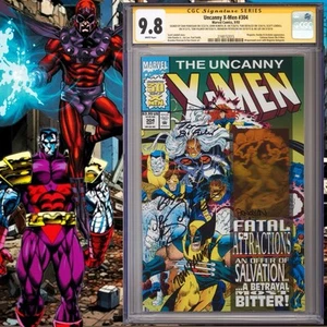 CGC 9.8 SS Uncanny X-Men #304 signed by Palmer, Romita Jr., Lobdell, Lee +3 - Bild 1 von 2