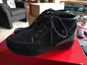 Wolky Damenschuhe Größe 39 Schwarz Grau Schnürer Neuwertig Top - Bild 1 von 6