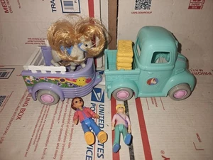 Fisher Price 2004 Sweet Streets Puppenhaus Pony Pick Up Truck Pferdeanhänger - Bild 1 von 1