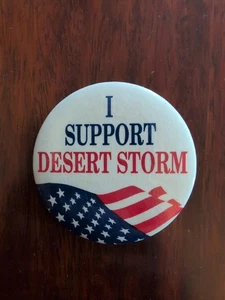Vintage Humor Button I Support Does It Storm - Picture 1 of 2
