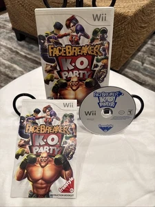 FaceBreaker K.O. Party (Nintendo Wii, 2008) CIB! Mit Handbuch! Komplett! Selten! - Bild 1 von 9