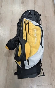 Youth TOP FLITE XL Varsity Stand Yellow/Black 7-Divider 5-Pocket 33” Golf Bag - Picture 1 of 7