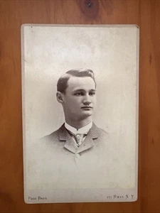 Kabinettkarte gut gekleideter Mann Pach Brothers Broadway New York um 1895 ~ 1897 - Bild 1 von 1