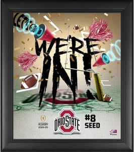 Ohio State Buckeyes Framed 15"x17" 2024 College Playoff We're In Collage - Picture 1 of 1