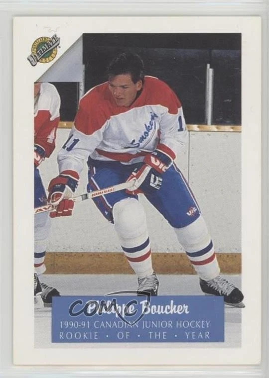 1991 Ultimate Philippe Boucher Jeff Nelson Scott Niedermayer #75 Rookie RC HOF - Image 1 of 2