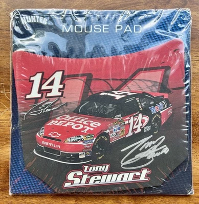 AUTOGRAPHED TONY STEWART #14 NASCAR SPORTS HOOD SHAPE MOUSE PAD - Image 1 of 4