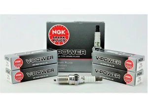 Set of 4 Genuine NGK 4177 Spark Plugs V-power TR6 - Picture 1 of 6