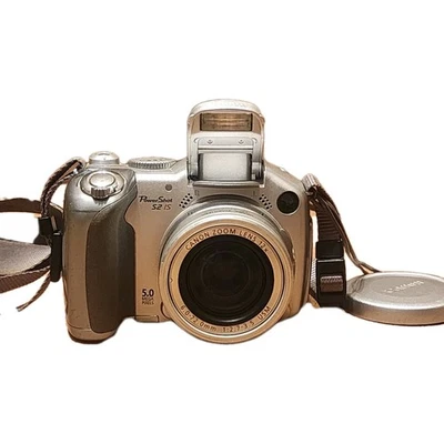 Canon PowerShot S2 IS Digital Camera 5.0MP Digicam 12X Zoom - PC1130 TESTED! - Image 1 of 4