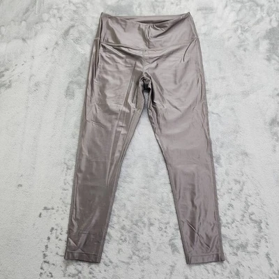 Leggings Zella Mujer M Gris Plateado Estampado Metálico Vivo en Cintura Alta Tobillo Yoga Foto 1 de 4