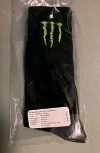 Monster Energy Official Black Crew Socks One Size NEW MX Mon '25 Nylon Blend - Picture 1 of 1