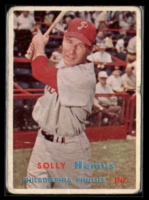 1957 Topps #231 Solly Hemus VG/PR Low Grade - Set Break! - Image 1 of 2