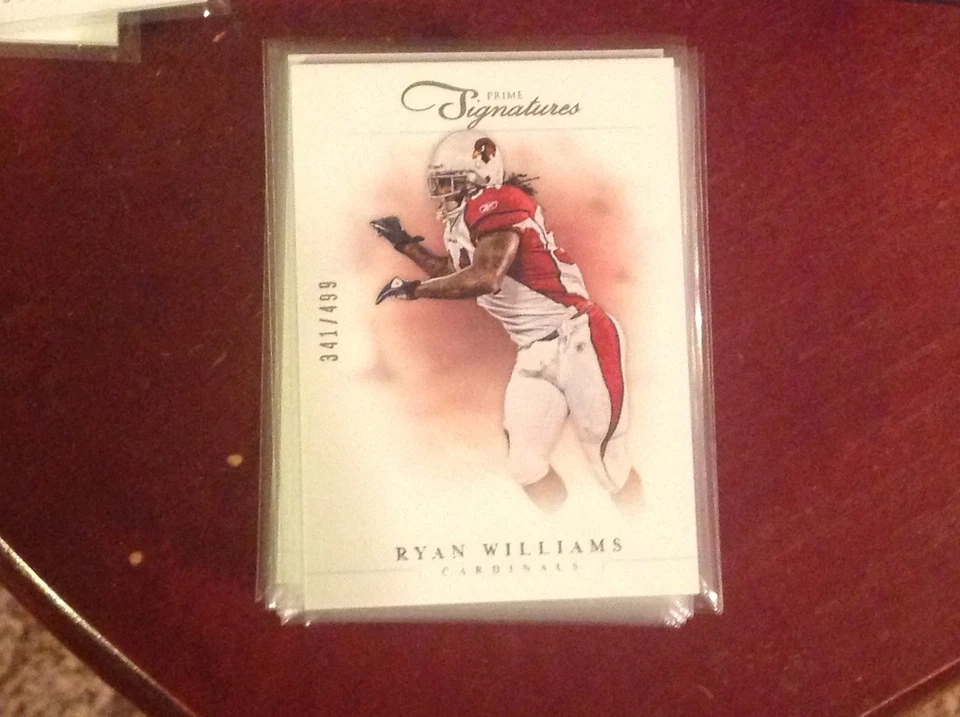 2012 Panini Prime Signatures RYAN WILLIAMS #113 Cardinals Virginia Tech/499 MADE - Image 1 of 1