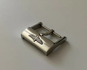 BREITLING FIBBIA PIN BUCKLE 20mm Dornschließe per cinturino - Zdjęcie 1 z 2