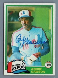1981 Topps - #125 Andre Dawson Hand Signed Autographed Baseball Card - Picture 1 of 2