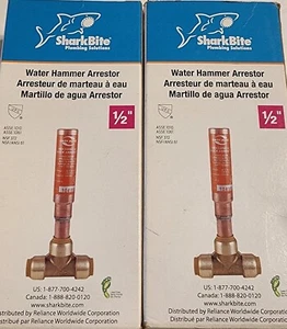 Shark bite 1/2 Inch Water Hammer Arrestor. (2) Imcluded - Picture 1 of 1