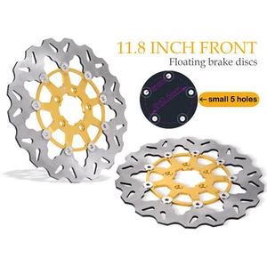 For Harley 11.8" Floating Front Brake left right Rotor Touring Dyna Softail - Picture 1 of 6