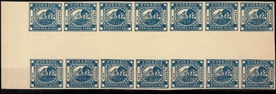 Argentina Buenos Aires 1858  block☀ Old Reprint ☀ MNH** - Image 1 of 2