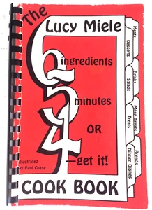 Das Lucy Miele Kochbuch SIGNIERT 6 Zutaten 5 Minuten 4-get it VINTAGE 1988 - Bild 1 von 11