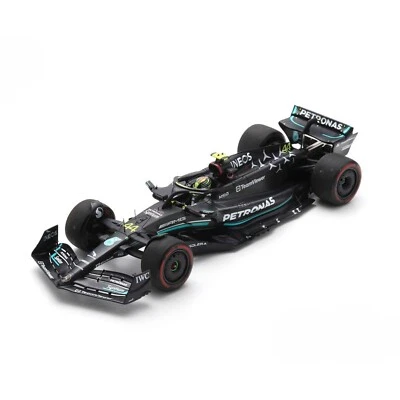 F1 Lewis Hamilton 1:18 2023 Spanish GP Mercedes Benz by Spark Model RaceCar - Image 1 of 4