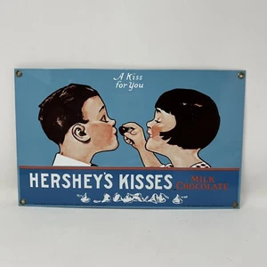 Vintage Ande Rooney Sign Hershey’s Kisses Porcelain Enamel - Picture 1 of 11