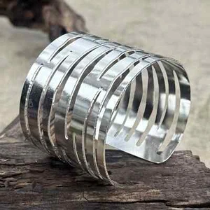 Brazalete Artesanal Diseño Vintage Hippie Gitano Étnico - Imagen 1 de 21