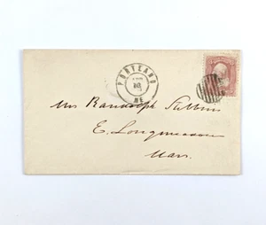 1863 Copertina #65 Portland Maine DCDS Griglia Annulla - Foto 1 di 4