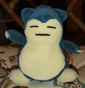 POKEMON SNORLAX 6" PLUSH BEANIE 1998 HASBRO NINTENDO Toy Authentic Bean B - Picture 1 of 4