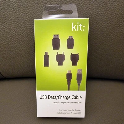 Комплект 1,2 м Micro USB зарядный кабель + мини USB, Samsung, Nokia, LG и Sony Ericsson - Изображение 1 из 4