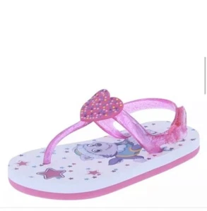 NEW PAW PATROL GIRLS TODDLER FLIP FLOPS SANDALS SHOES SIZE 11 PINK SKYE EVEREST - Picture 1 of 2