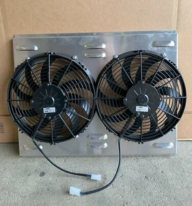 FUNDA DE ALUMINIO GM CHEVY 24 X 19 CON VENTILADORES DE DOBLE COLUMNA DE 12 - Imagen 1 de 1