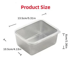 Steel Refrigerator Food Storage Box with Picnic Food Box L Lid : A1K3 N4T4 - Bild 1 von 17