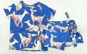 Girls Art & Eden 4-Way-Stretch S.S. Top W/T Skort 2PC. Set Size 5 - Picture 1 of 7