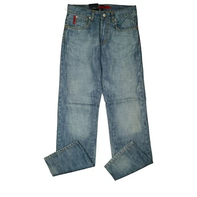 Signum Elpaso Hombre Vaqueros Recto Pierna Regular 48 W31 L34 31/34 Azul Nuevo - Imagen 1 de 4