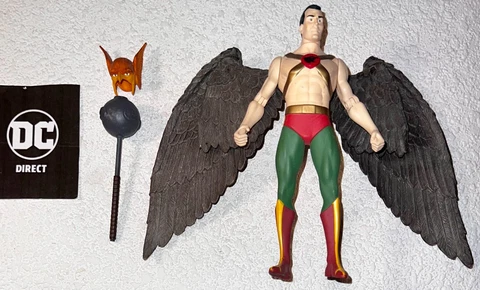 DC Direct Collectibles Hawkgirl 2 Pack Deluxe Series Silver Age Hawkman Figure Cover