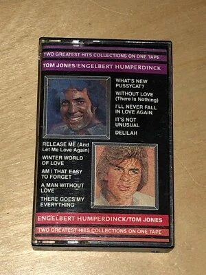 Tom Jones & Engelbert Humperdinck Greatest Hits 1983 Cassette Tape Delilah Foto 1 de 4