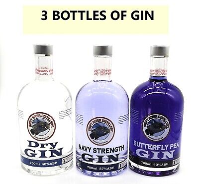 Navy Gin, Dry Gin, Butterfly Pea Gin, 700 Ml, Craft Gin, Australian Gin.  • 159$