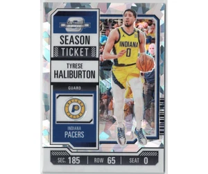 2023-24 Panini Optic Contenders Cracked Ice 23/08 #25 Tyrese Haliburton Pacers - Imagen 1 de 2