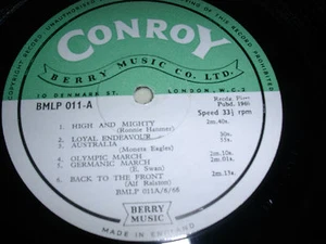 Library Conroy/Berry Music Blmp011 10Inch LP 1966 Hanmer/Eagles/Swan A.O. *Rar* - Foto 1 di 2