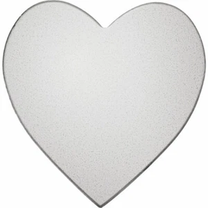 10 mm Sólido PLATINO 950 Dije Corazón Collar Pulsera Colgante 20ga Placa Estampado - Imagen 1 de 1